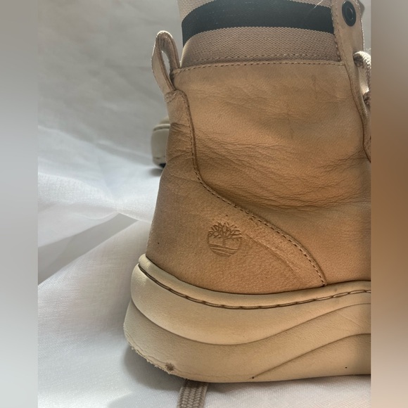 Timberland Womens Taupe Ruby Ann High Top Sneaker Tie-Closure US 9.5 - Picture 2 of 16